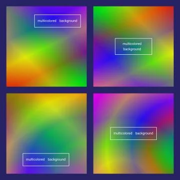 Abstract colorful blurred vector backgrounds. Stock Illustration