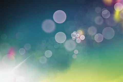 Abstract Colorful Bokeh Background with Soft Light Blur Illustrazione stock