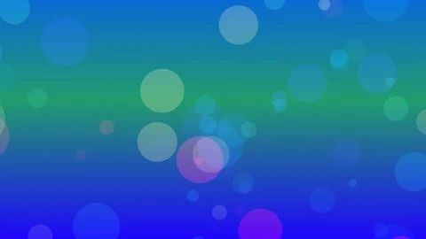 Abstract colorful bokeh bubbles on gradient background illustration Ilustración de archivo