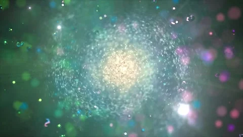 Abstract Colorful Bokeh Bubbles Vortex Motion Background Stock Footage 281962592