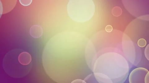 Abstract Colorful Bokeh Light Bubbles Floating Gently on a Vibrant Gradient.. Stock Footage 331188418