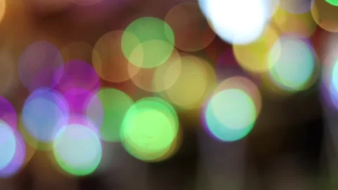 Abstract Colorful Bokeh Lights Background for Festive Celebration Stock Footage 334774550