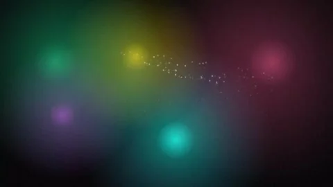 Abstract Colorful Bokeh Lights Background with Floating Magical Dust 库存影片 343370834