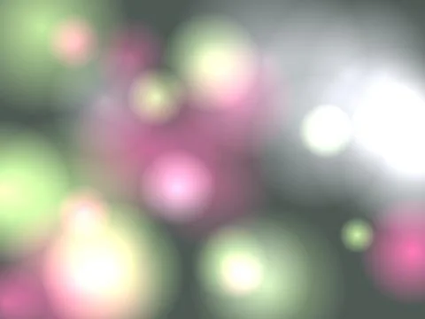 Abstract Colorful Bokeh Lights Background with Soft Pastel Pink and Green O.. Stock Illustration
