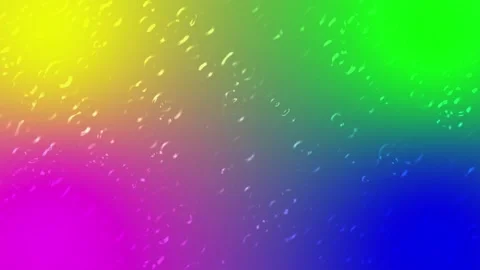 Abstract colorful bokeh particles float gently in a digital gradient backgr.. Video stock 341695890
