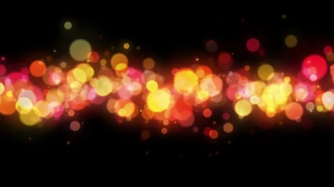 Abstract Colorful Bokeh Particles Loop Background 4K Stock Footage 73465518