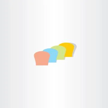 Abstract colorful bread logo Stock-Illustration