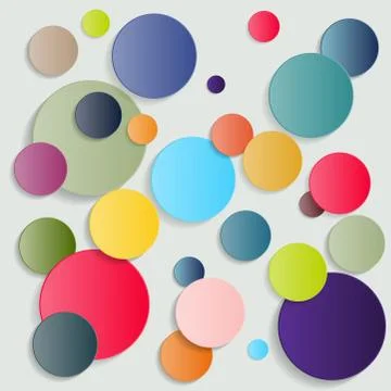 Abstract Colorful Bubbles Background - vector Stock Illustration