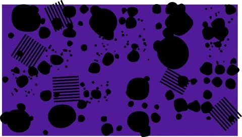 Abstract colorful bubbles with glowing dots Illustration