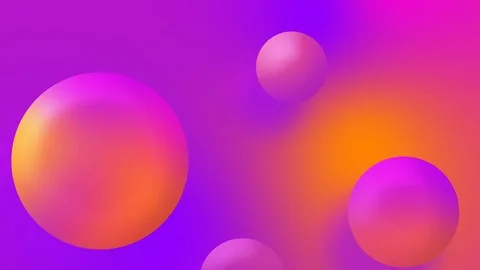 Abstract colorful bubbles gradient background animation of shapes to the top. Stock Footage 111533152