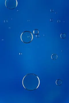 Abstract colorful bubbles. Soft background with blue tones and circles. Stock Photos