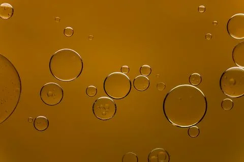 Abstract colorful bubbles. Soft background with orange sunrise color circles. Stock Photos