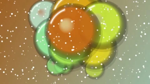 Abstract Colorful Bubbles with White Specks Animation. Video stock 329927247