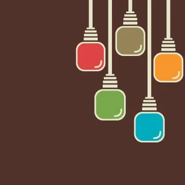 Abstract colorful bulb background vector Stock-Illustration