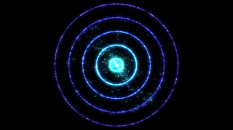 Abstract Colorful Circle Animation - Loop Blue 库存影片 37266633