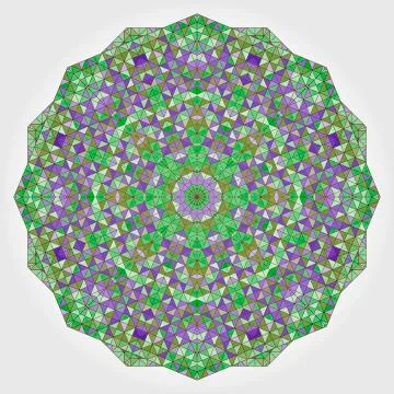 Abstract colorful circle backdrop. geometric vector mandala Stock Illustration