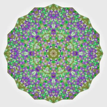 Abstract colorful circle backdrop. geometric vector mandala Stock Illustration