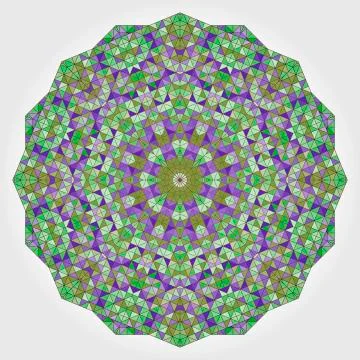 Abstract colorful circle backdrop. geometric vector mandala Stock Illustration
