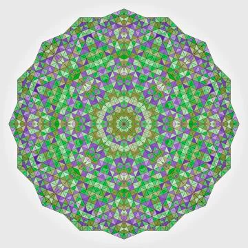 Abstract colorful circle backdrop. geometric vector mandala Stock Illustration