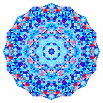 Abstract colorful circle backdrop. Stock Illustration