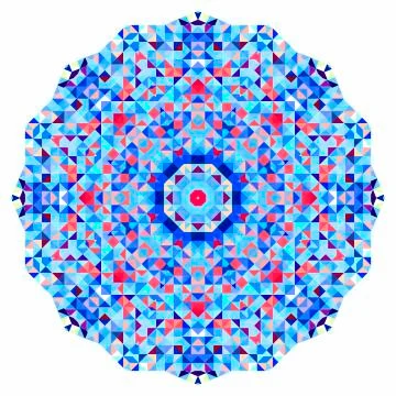 Abstract colorful circle backdrop. Stock Illustration