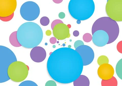 Abstract colorful circle background 2 Stock Illustration