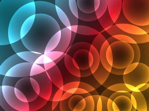 Abstract Colorful Circle Background Stock Illustration