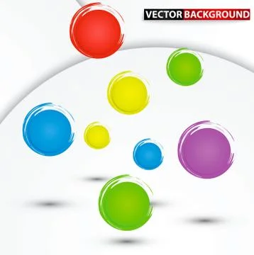 Abstract colorful circle background Stock Illustration