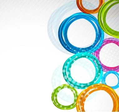 Abstract colorful circle Stock Illustration