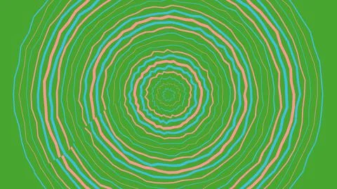 Abstract colorful circle pattern on green background 스톡 일러스트