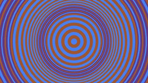 Abstract colorful circle pattern with hypnotic wave effect Stockillustratie