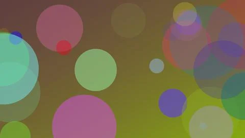 Abstract colorful circle patterns on a soft brown background for creative g.. Stock Illustration