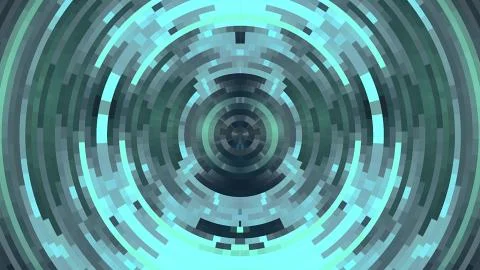 Abstract colorful circle pixel block background illustration New quality イラスト素材