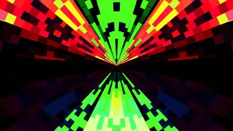 Abstract colorful circle pixel block background illustration New quality Stock Illustration