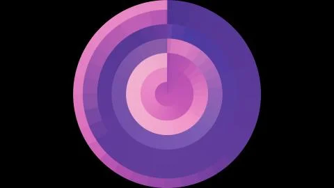 Abstract colorful circle pixel block background illustration New quality Stock Illustration