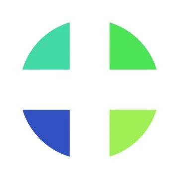 Abstract Colorful Circle Sectors Design 스톡 일러스트