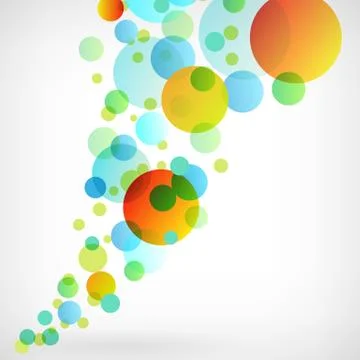 Abstract colorful circle vector background. Isolated from background. Illustration