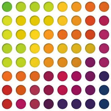 Abstract colorful circles background, vector Stockillustratie