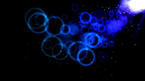 Abstract Colorful Circles - Loop Blue Stock Footage 35070250