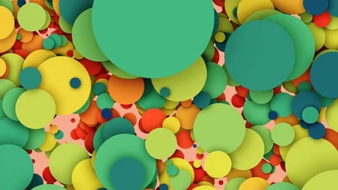 Abstract colorful circles loop Stock Footage 79821643