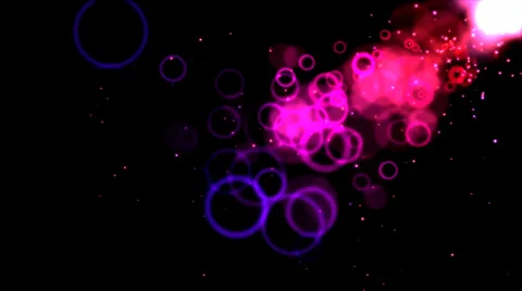 Abstract Colorful Circles - Loop Pink Stock Footage 35073265