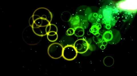 Abstract Colorful Circles - Loop Rainbow Stock Footage 35077078