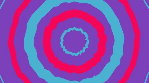 Abstract colorful circles pattern with wavy lines Stock Illustration