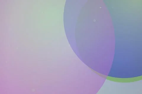 Abstract colorful circles with soft gradient background Stock Illustration