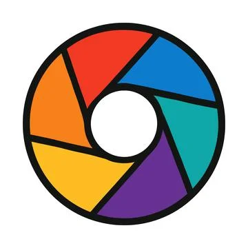 Abstract Colorful Circular Design Element for Branding Stock Illustration