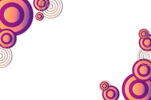 Abstract Colorful Circular Frame Background Stock Illustration