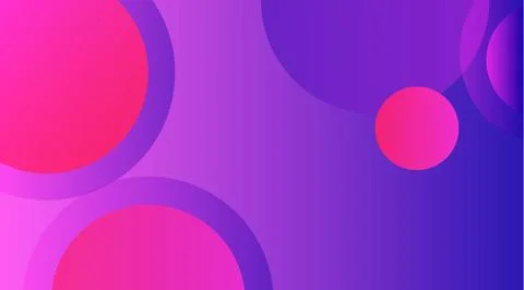 Abstract Colorful Circular Gradient Composition Stock Illustration