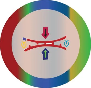 Abstract Colorful Circular Logo Vector Icon Stock Illustration
