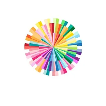 Abstract colorful circular pattern Stock Illustration