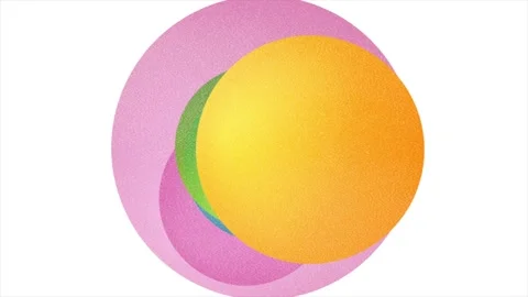 Abstract colorful circular quote bubble frame with layered grunge textured shape Stock Footage 333361890